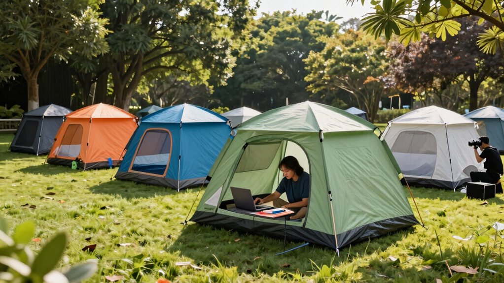 all weather portable laptop tents