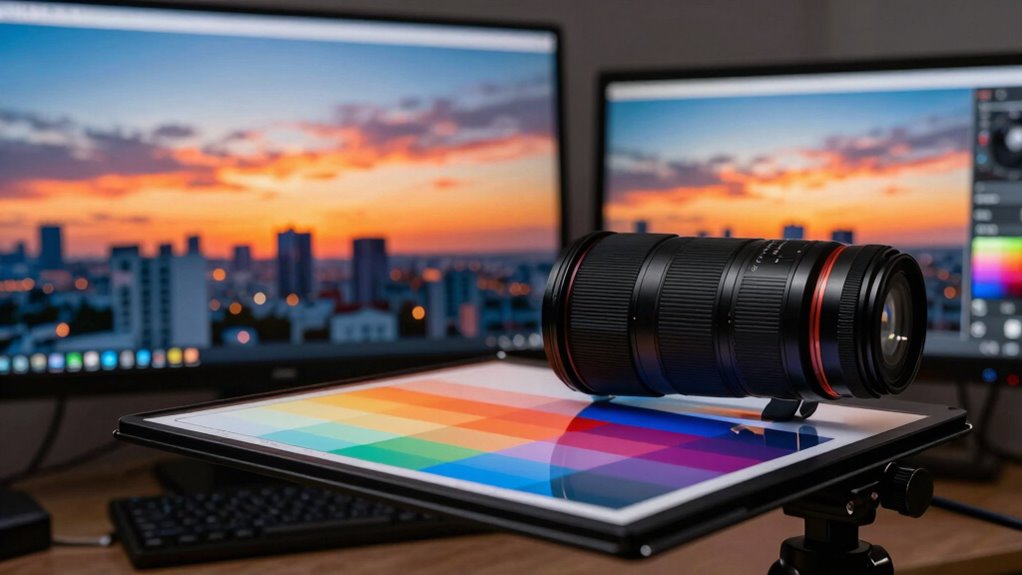 consistent lighting and white balance