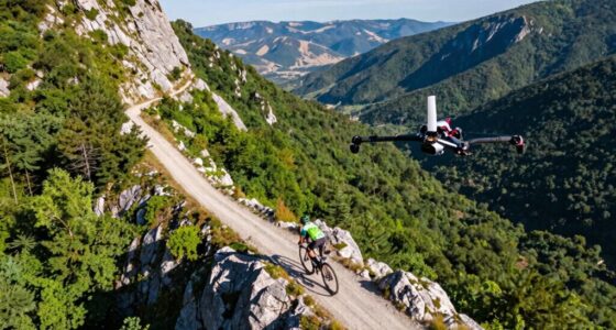 drones enhance cycling videography