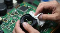 dust resistant lens cleaning techniques