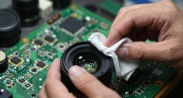dust resistant lens cleaning techniques