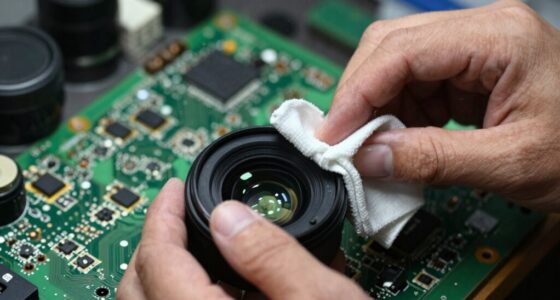dust resistant lens cleaning techniques