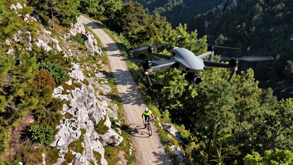enhance cycling videos with drones