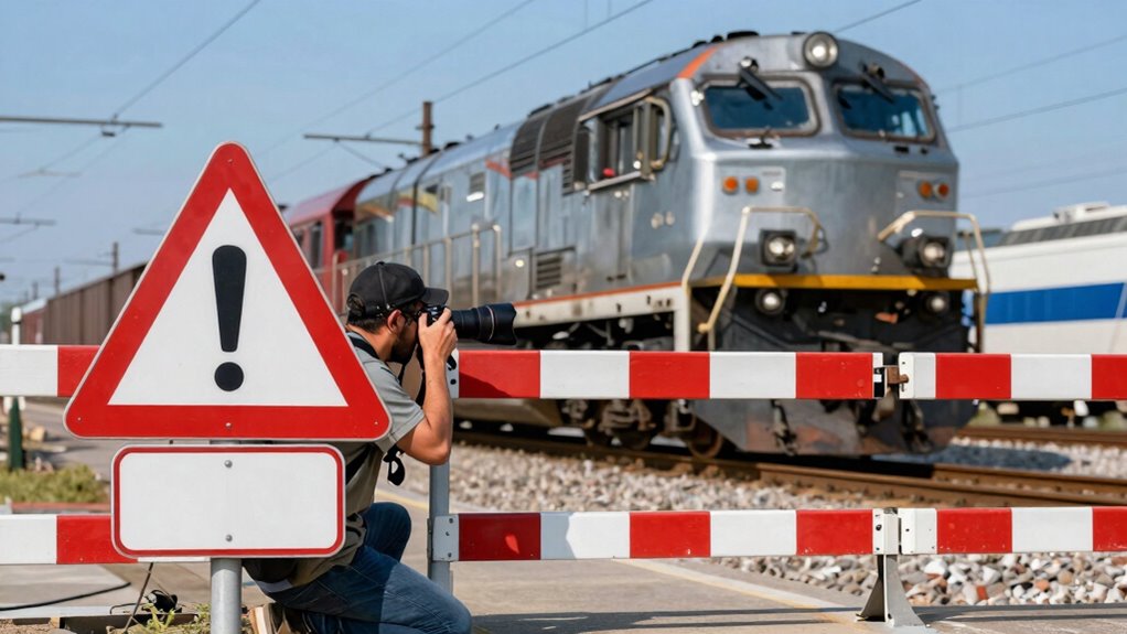 follow railway safety guidelines