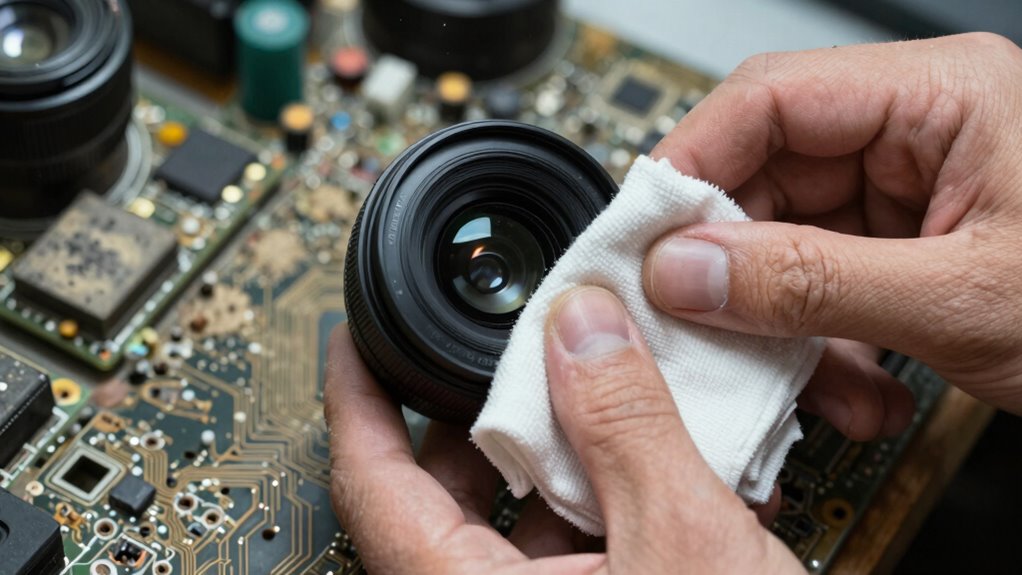 lens cleaning and dust prevention