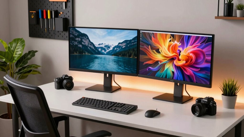 optimal monitor arrangement setup