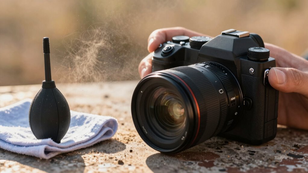 remove dust carefully and promptly