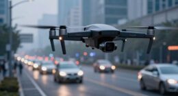 safe drone car tracking