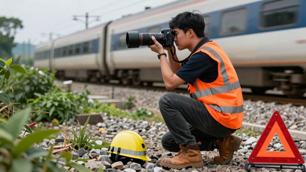 safety gear for train photography