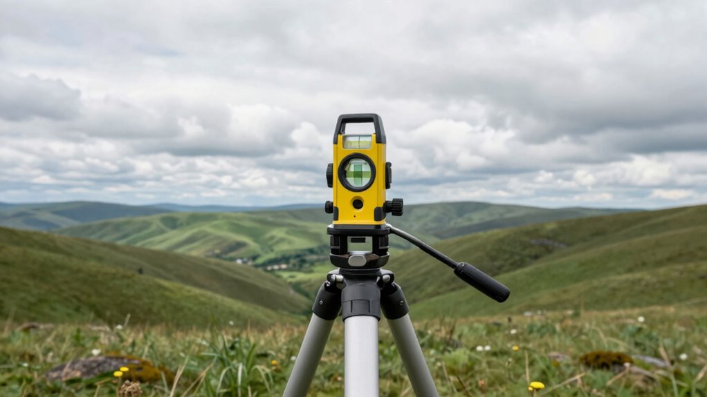 use leveling tripods and tools