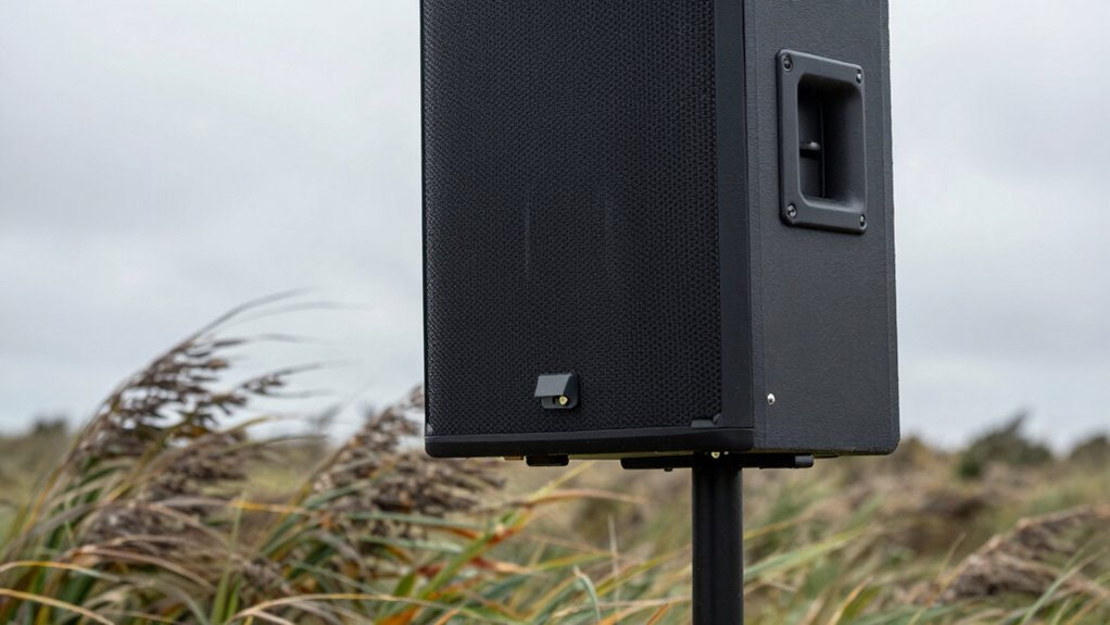 windproof outdoor audio setup