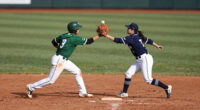 Lasko and Taylor collide in center field
