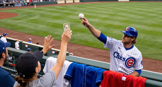 Chicago Cubs Outfielder Ian Happ Tossed A Ball To The Fans With $300 Wrapped Around It To Buy Beers For A Bunch Of Fans