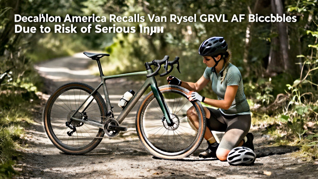 Decathlon America Recalls Van Rysel GRVL AF Bicycles Due To Risk Of Serious Injury Or Death From Crash Hazard
